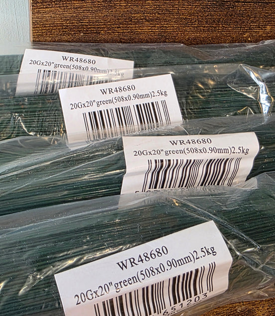 Stub Wire 20g x 20" Green