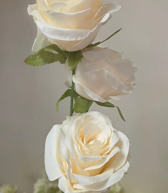 Rose Trio- Butter Yellow