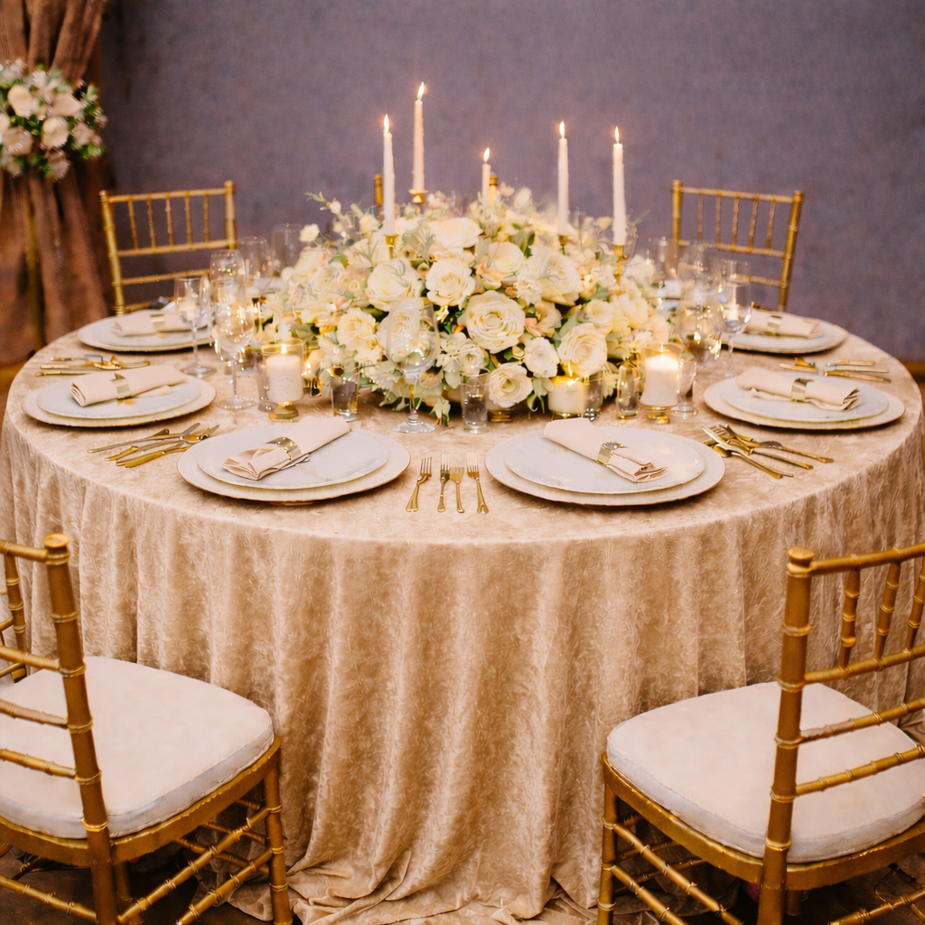 Crushed Velvet Table Cloths