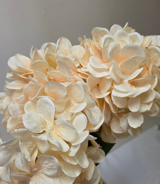 Hydrangea Bunch Butter Yellow