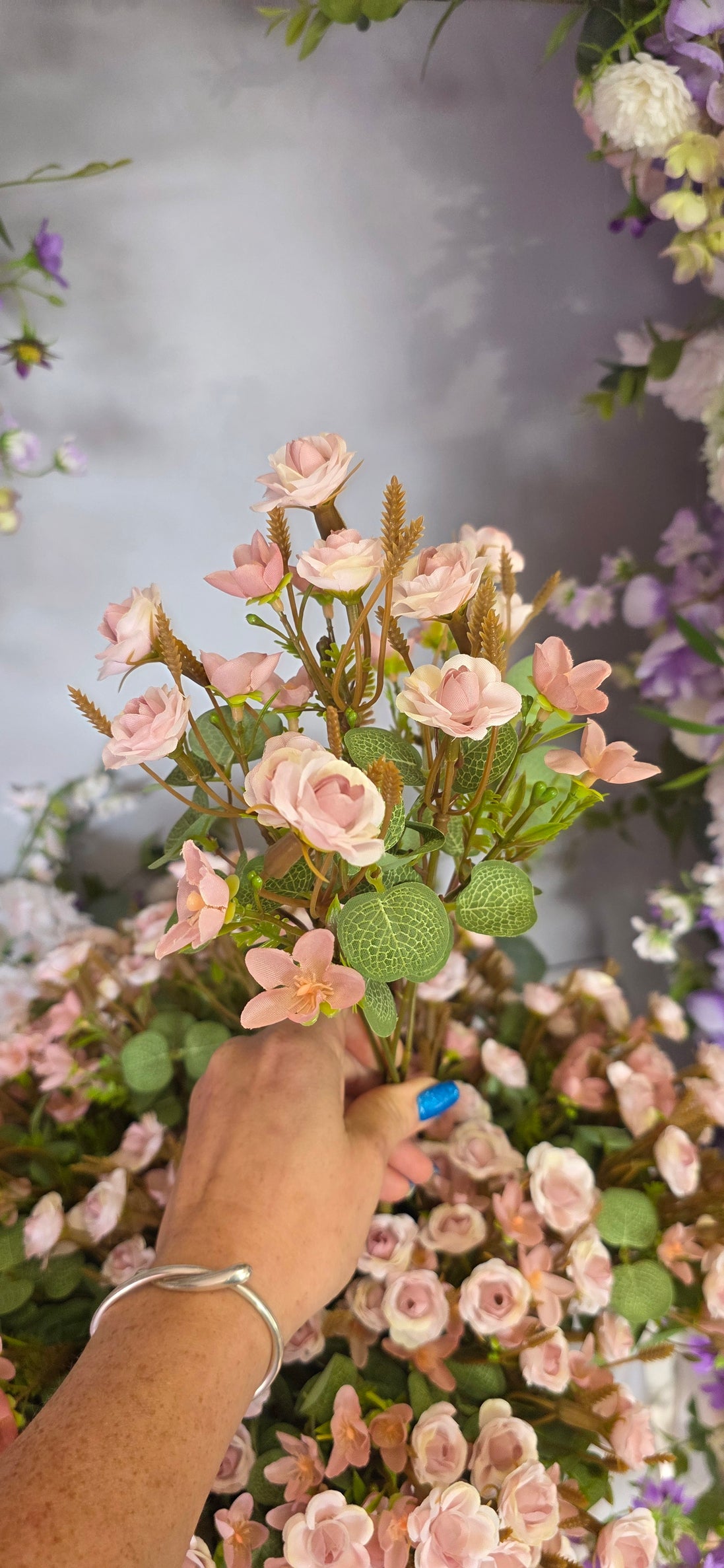 Spray Rose bunch Lilac