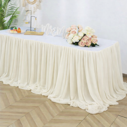 Chiffon Table Skirt