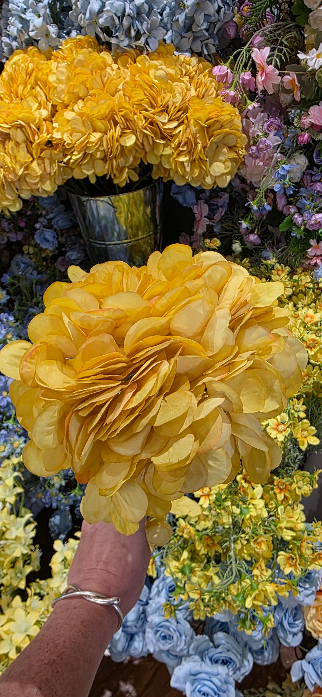 Hydrangea - Yellow/mustard