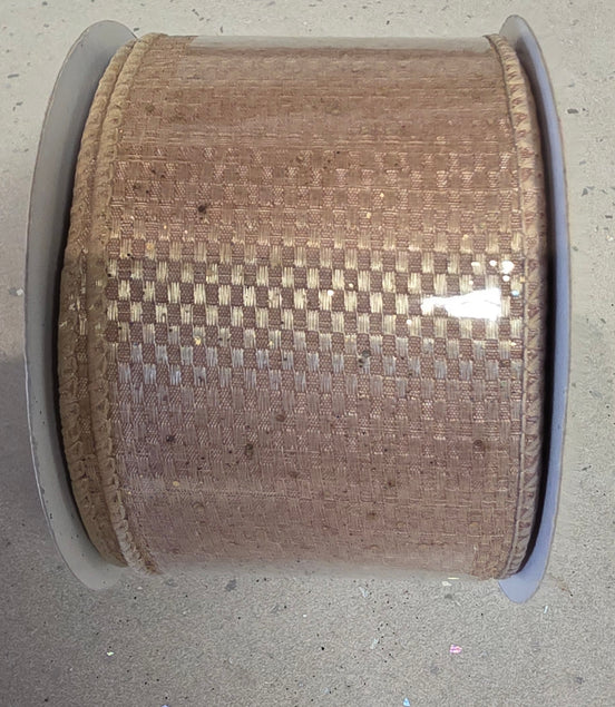 Gold Weave Wired Ribbon