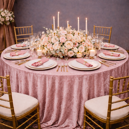 Crushed Velvet Table Cloths