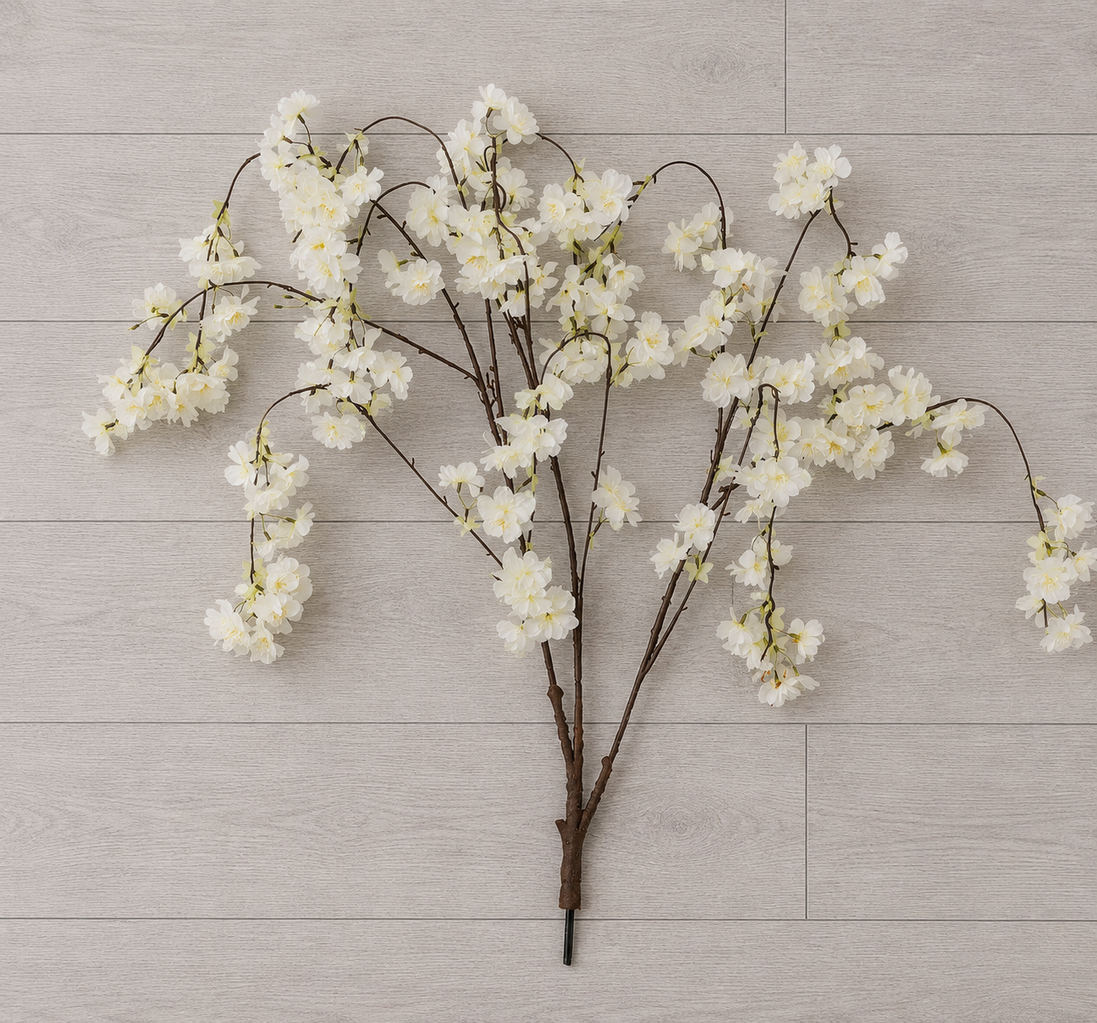 Blossom Branch Trailing - Cream
