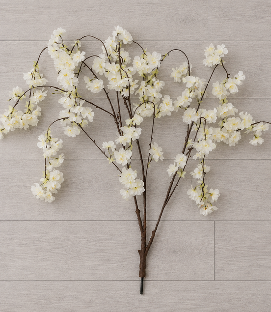 Blossom Branch Trailing - Cream