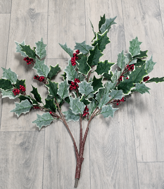 Holly & Berries Branch
