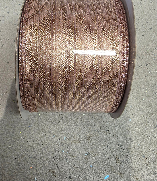 Pink Shimmer Wired Ribbon