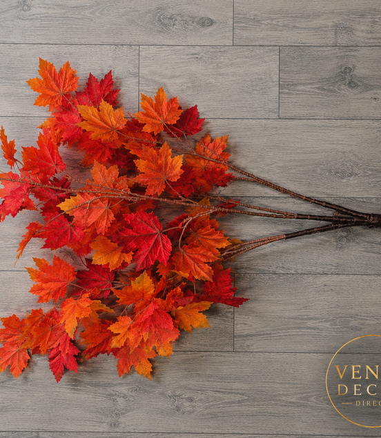 Maple Branch 100cm - Orange