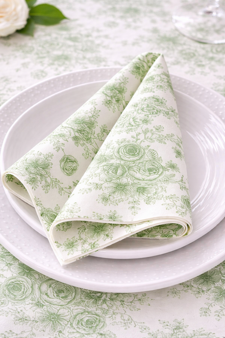 Santorini Floral Table Linen