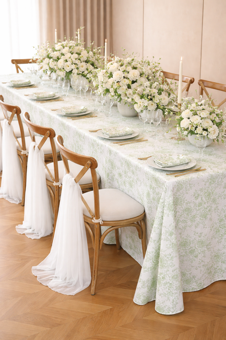 Santorini Floral Table Linen