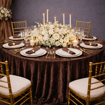 Crushed Velvet Table Cloths