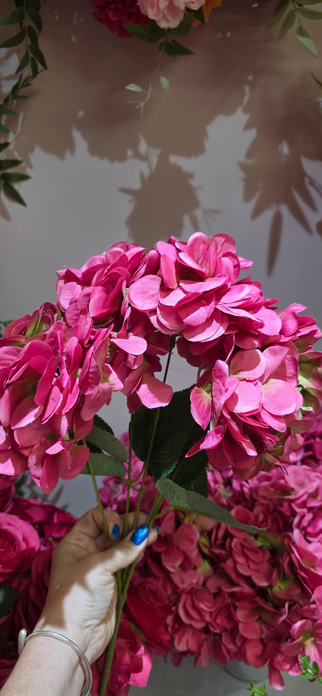 Hydrangea Bunch Hot Pink
