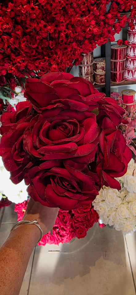Rose Bunch - Burgundy