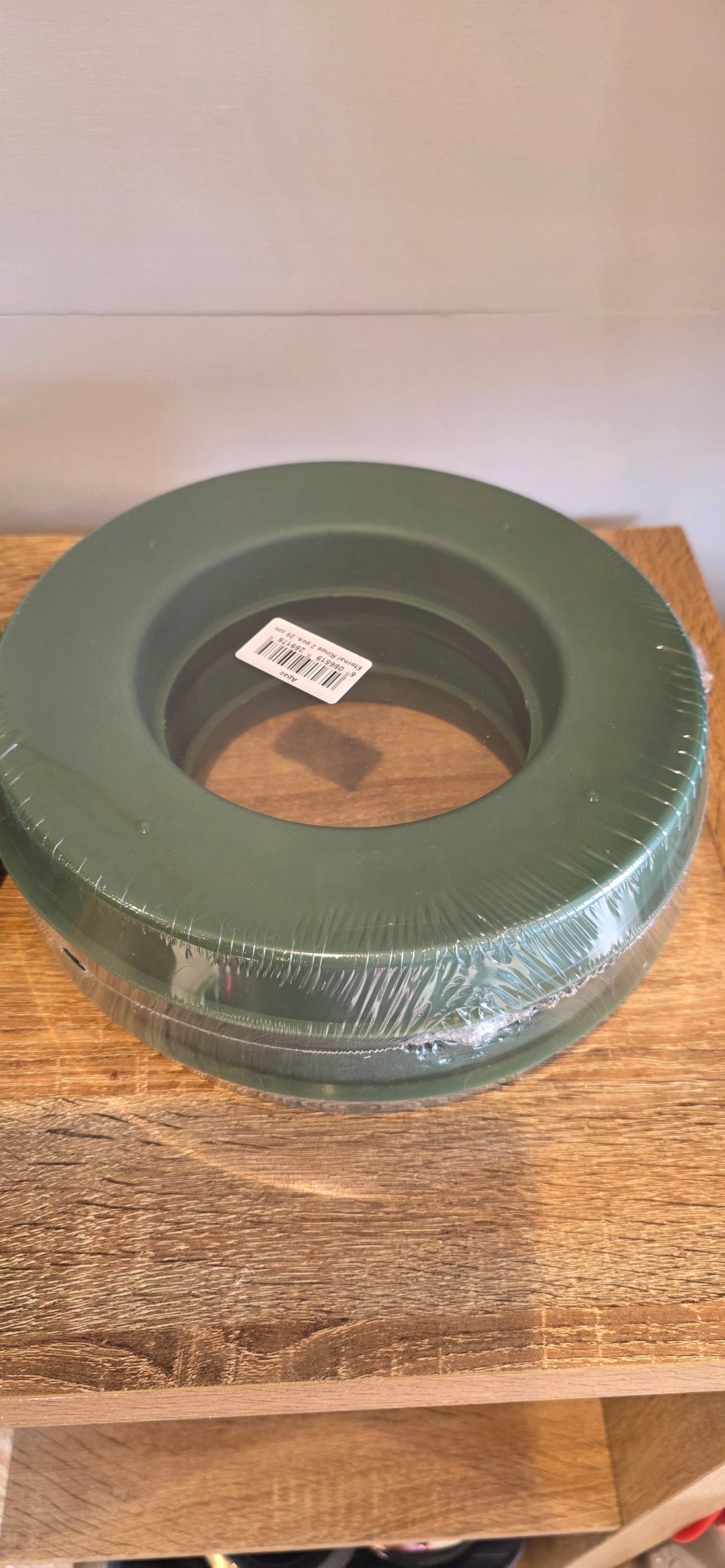 25 cm foam wreath ring x 2