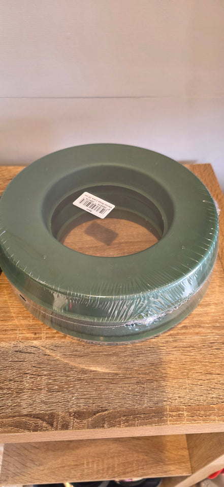 25 cm foam wreath ring x 2