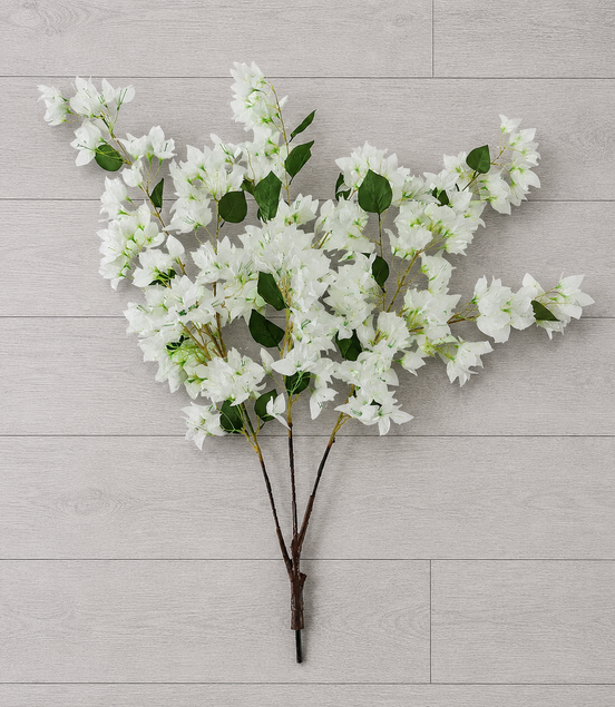 Bougainvillea Branch - White