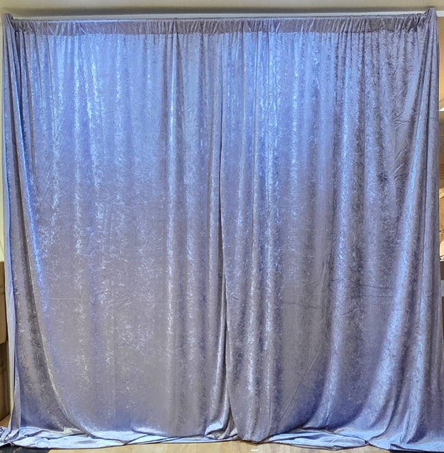 Crushed Velvet Backdrop Drapes