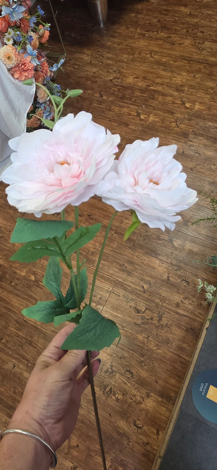 Peony spray - Pale Pink