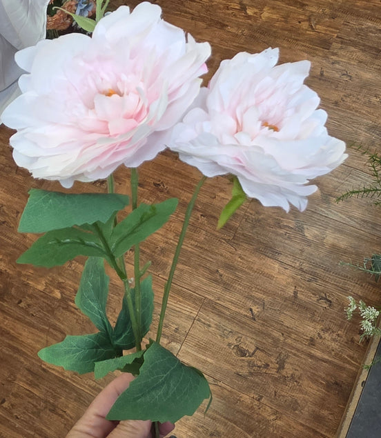 Peony spray - Pale Pink