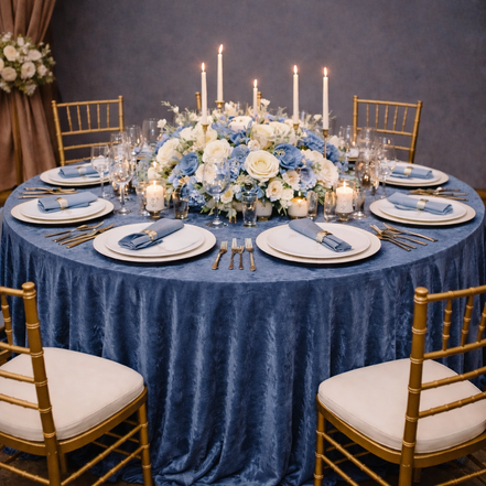 Crushed Velvet Table Cloths