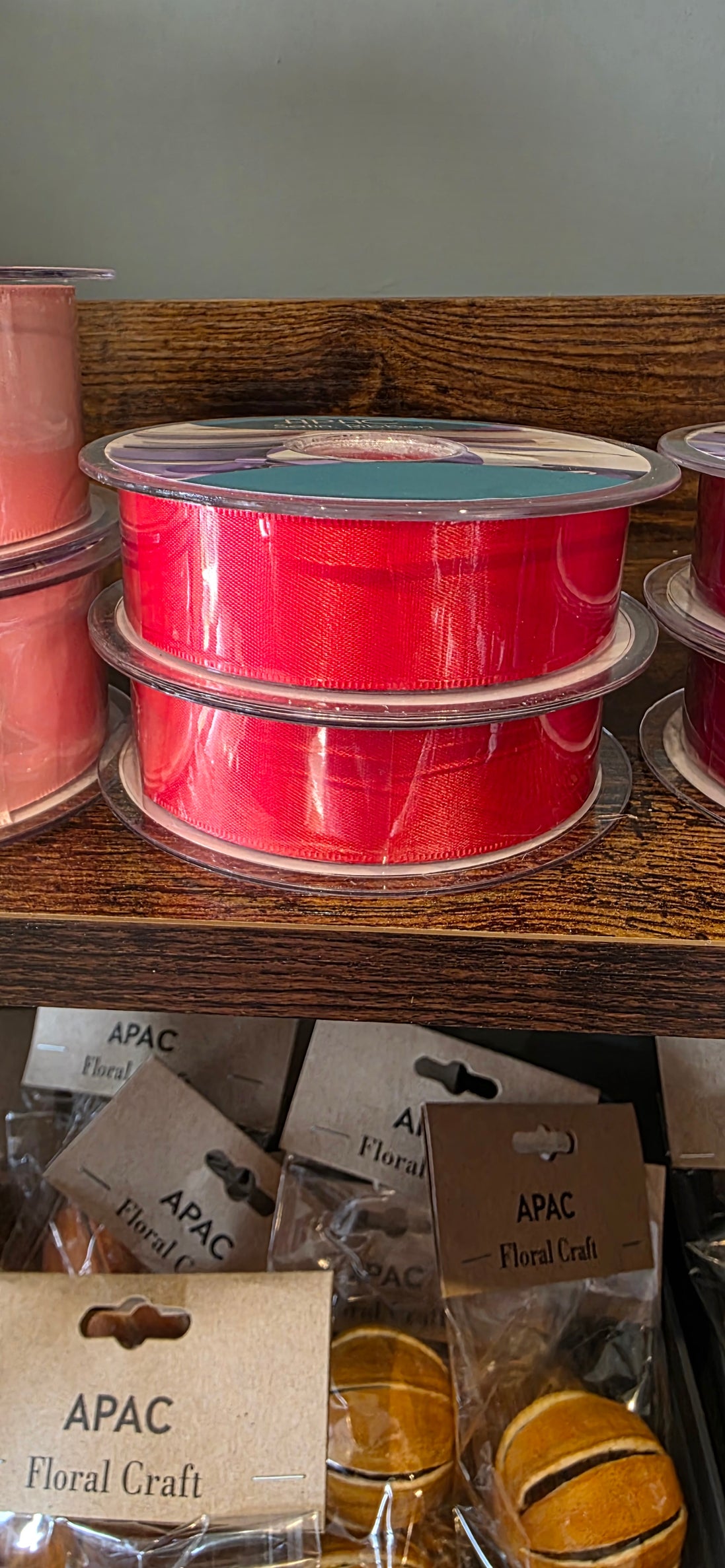 Red Satin Ribbon 25mm