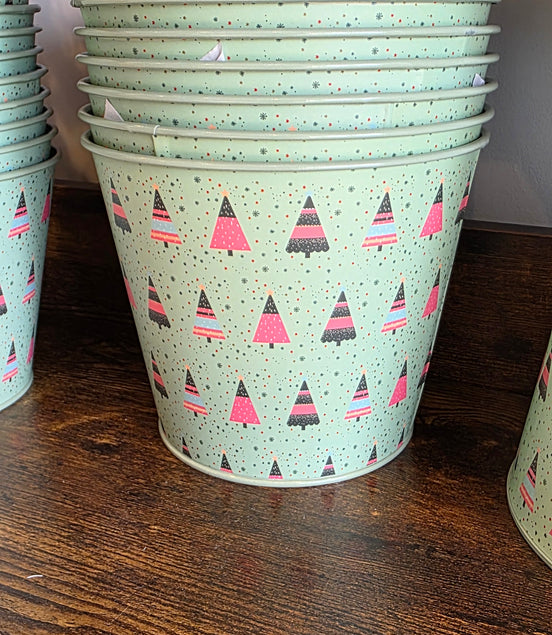 Christmas Print Large Pot