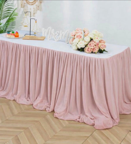Chiffon Table Skirt