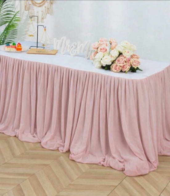 Chiffon Table Skirt