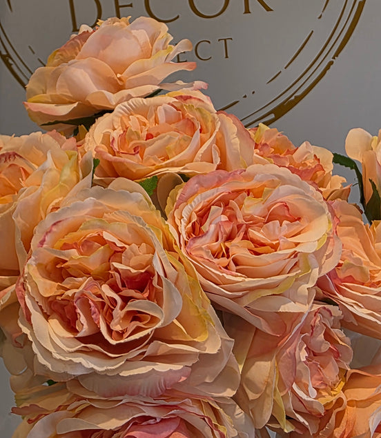 Garden Rose Bunch - Peach