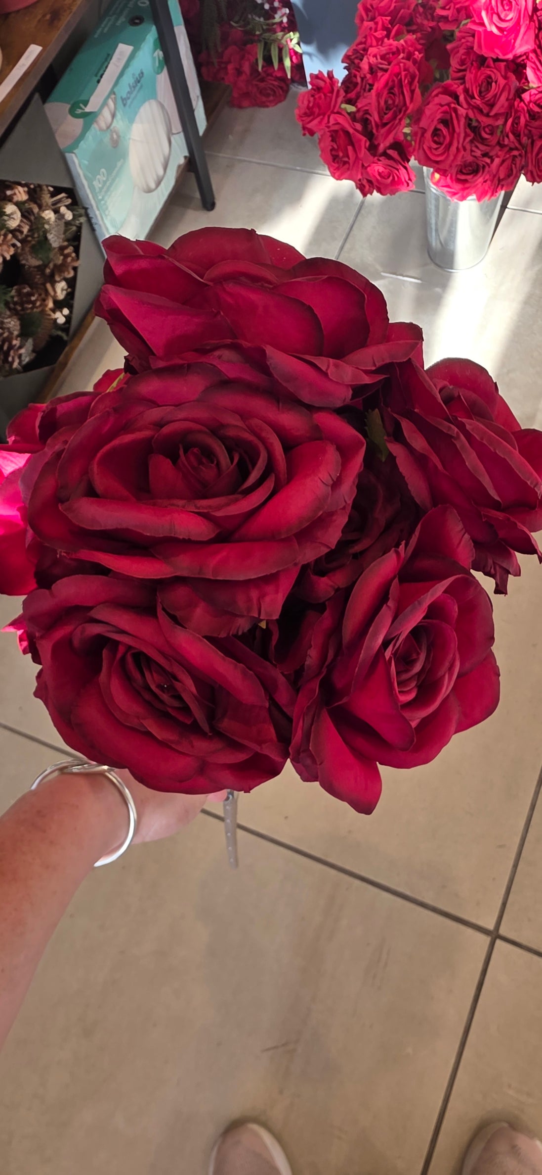 Rose Bunch - Burgundy
