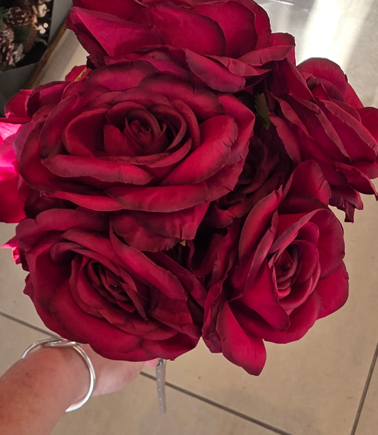 Rose Bunch - Burgundy
