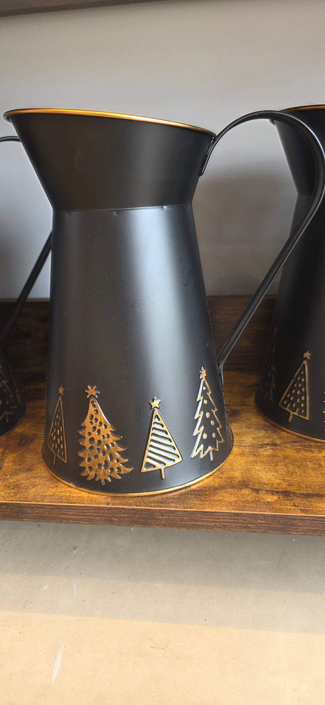 Black Embossed Jug