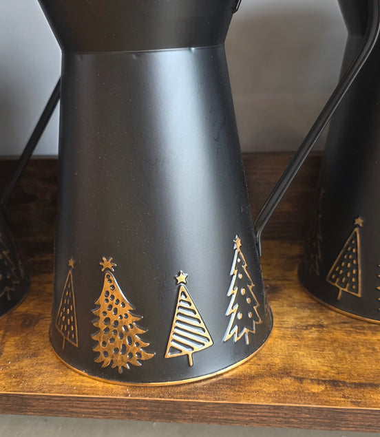 Black Embossed Jug
