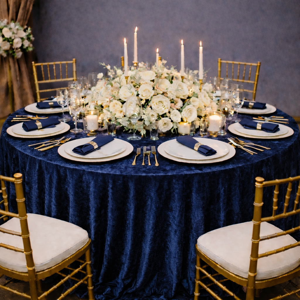 Crushed Velvet Table Cloths